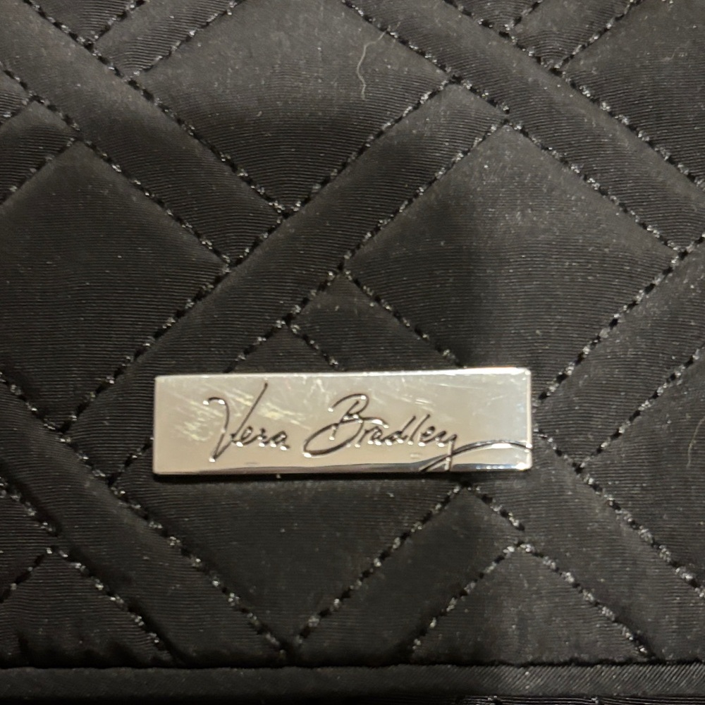 Vera Bradley Black Quilted Crossbody Bag - Picture 4 of 8